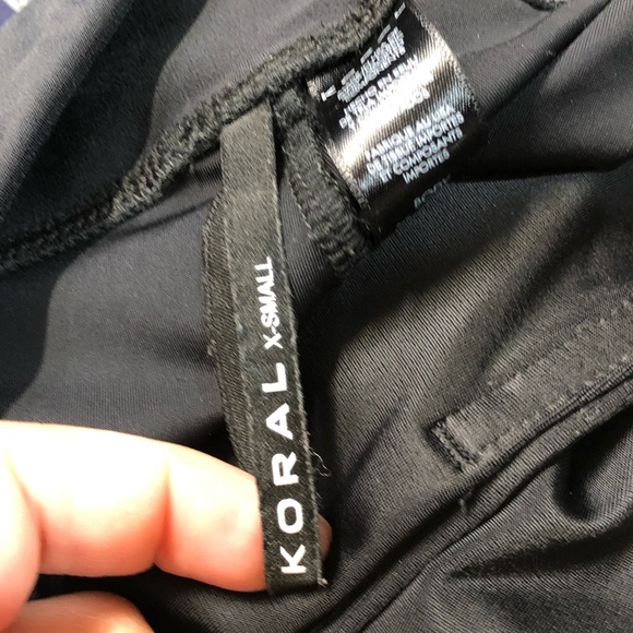 KORAL Activewear Step Up High Rise Leggings Black / Spirit Sz XS - Picture 2 of 13